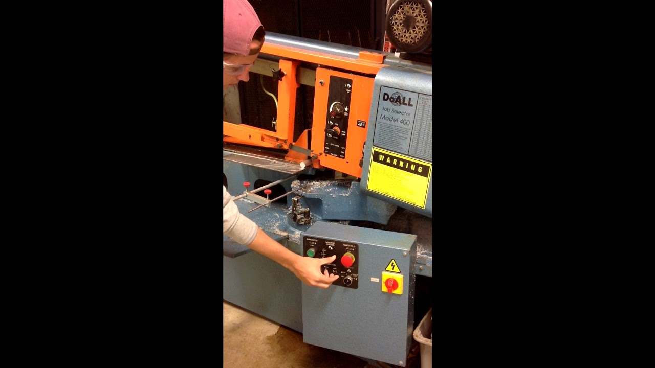 Horizontal Band Saw Operation 6 YouTube