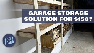Easy Garage Storage With Firewood Rack!