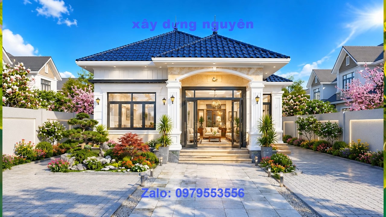 Mẫu Nhà Cấp 4 Mái Nhật Diện Tích 7x15m Thiết Kế 2 Phòng ngủ #nhacap4 #mainhat