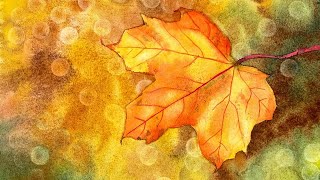 Watercolor Bokeh Leaf Tutorial