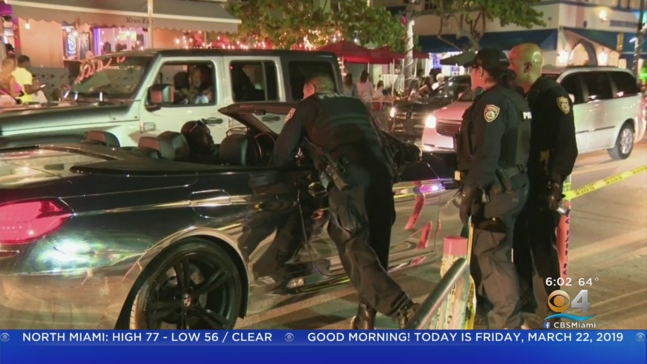 Miami Beach Police Out In Force To Crack Down On Spring Breakers - YouTube