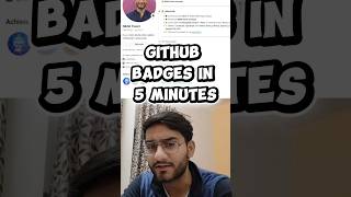 GitHub Badges for FREE #codingshorts