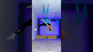 CRAZY AERIAL TRICK #aerialtricks #aerialyoga #viralshort #aerialhammock #aerialtricks #aerial #yoga