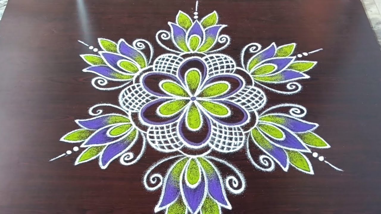 🌺Margazhi 2025 kolam-20🌺மார்கழி மாதம் ஸ்பெஷல் பூக்கோலம்🌺Danurmasam rangoli designs//Lathakolam