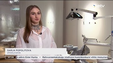 Estonian television visits the exhibition Neanderthal Beauty Clinic