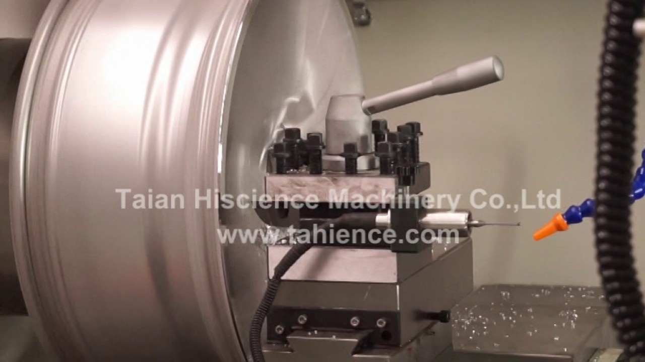 Diamond cut alloy wheel refurbishment and repair machine with 17inch