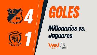 Millonarios vs Jaguares highlights (4-1) - Primera A