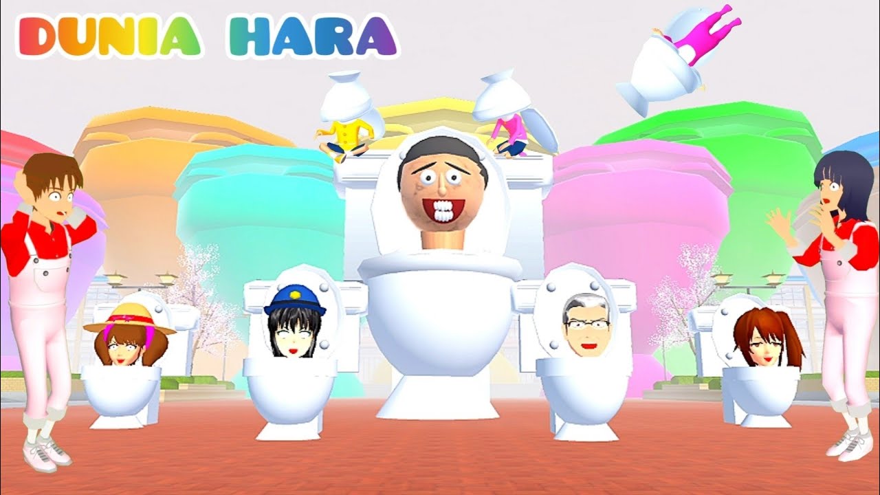 Yuta Mio Panik Sk!b!d! Toilet Raksasa di Kota Sakura 😱 Kak Sakura Hilang | Sakura School Simulator