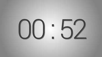 52 Seconds countdown Timer - Beep at the end | Simple Timer (fifty-two sec)