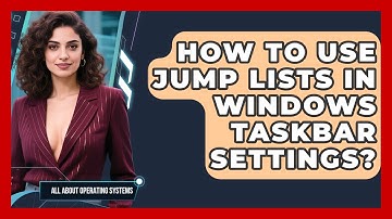 How To Use Jump Lists In Windows Taskbar Settings? - All About Operating Systems