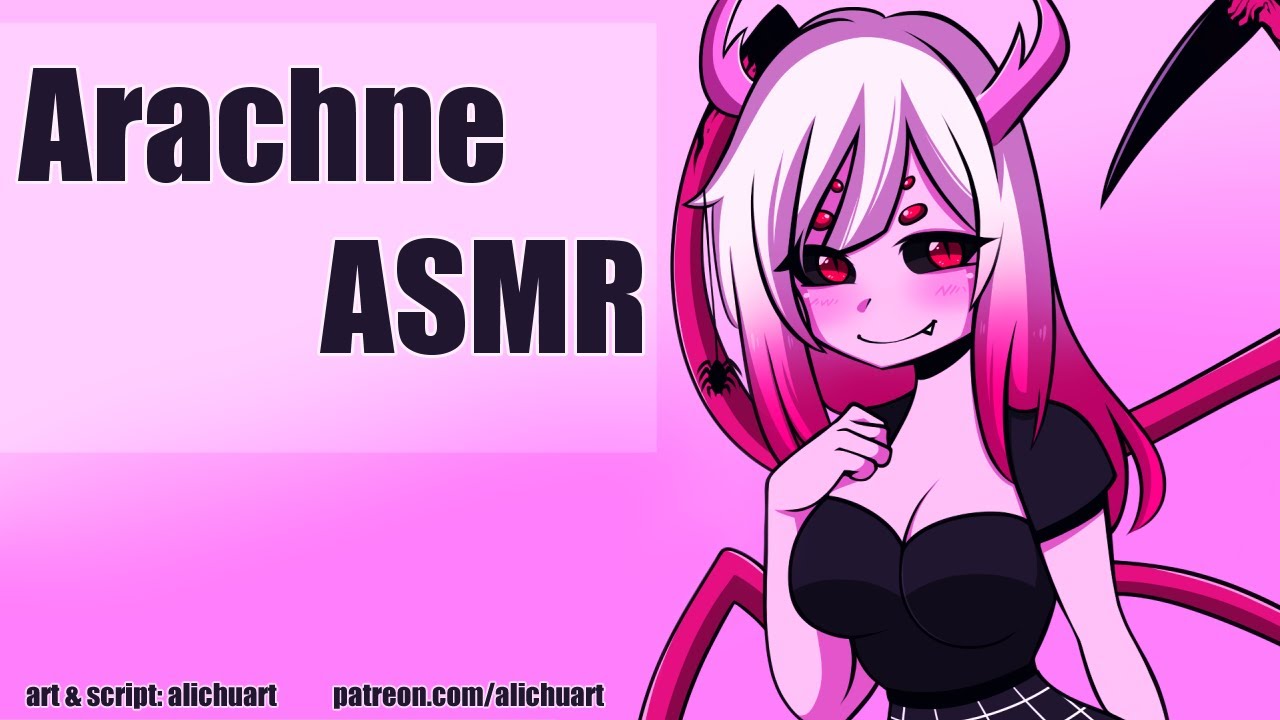Arachne Monster Girl Helps You Relax | ASMR Roleplay F4M (massage, tapping & ear blowing) ♥