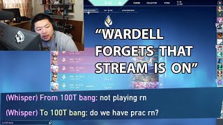 Wardell Accidentally Leaks Practising With 100T Guide