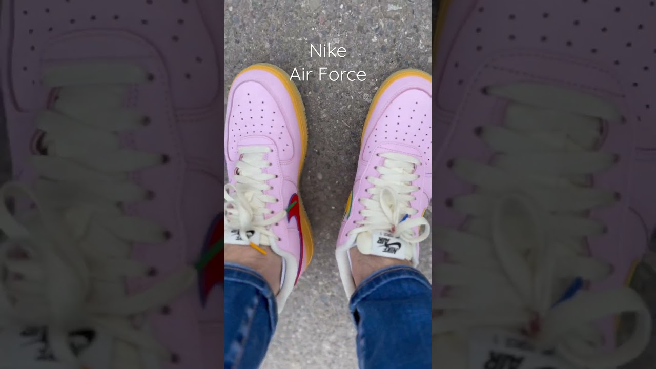 Nike Air Force 1 // Pink // Feel Free, let’s talk Edition // On Feet