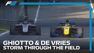 Homeboy luca ghiotto started p13, while championship leader nyck de
vries p17 - but that didn't stop either of them storming their way
onto the podiu...