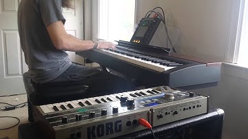 Messing around on my Yamaha p155 $ kaossilator pro