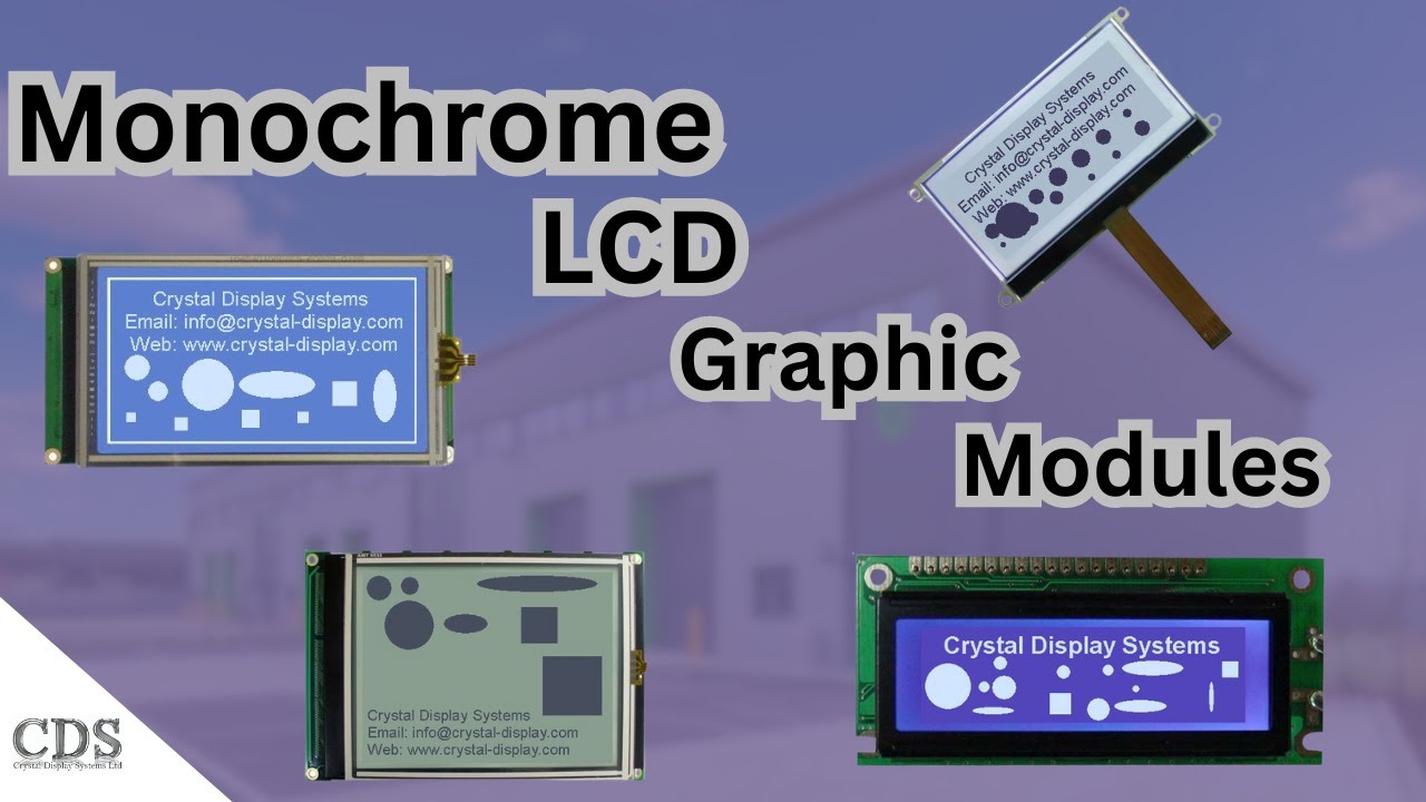 Monochrome LCD Graphic Modules - YouTube