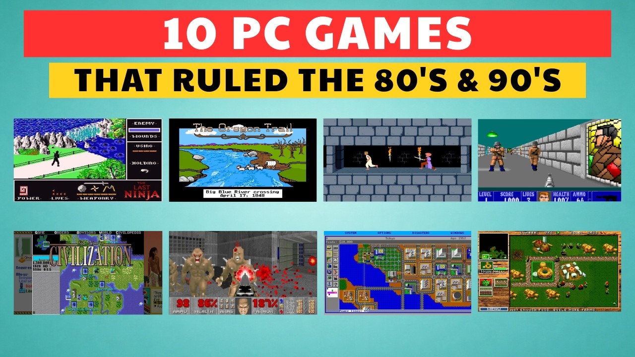 10 PC Games That Turned Computers Into Gaming Machines 1980–1996 - YouTube