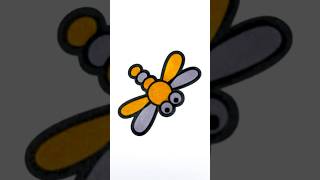 Dragonfly coloring pages #art #shorts #coloring