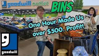 GOODWILL OUTLET BINS: One hour made Us over $500.00 💲💲 Thrift with Me & Pat