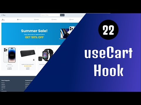 Next13 Fullstack E-Commerce 🛒 - 22 useCart Hook | React.js & Typescript 🔥