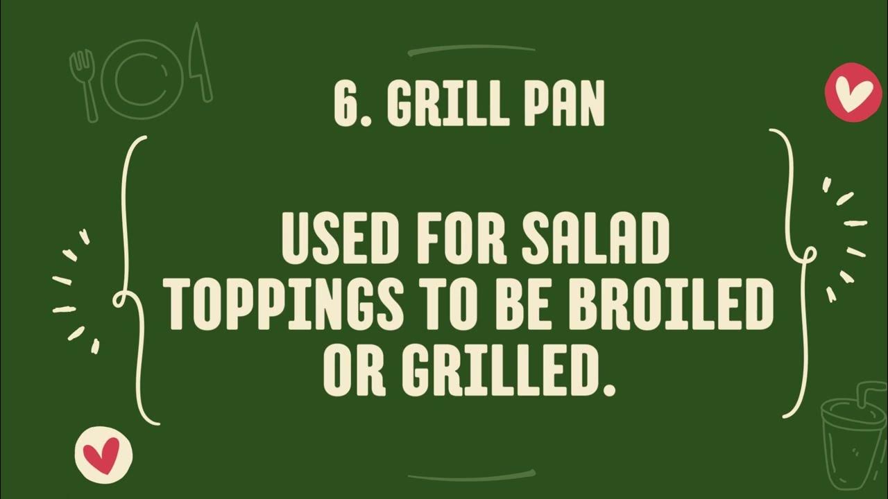 Identify Tools, Equipment, and Utensils in Preparing Salad Dressing YouTube