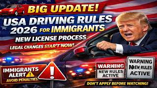 🚨 USA Driving Rules 2026 Update | Immigrants License Guide | New Legal Changes Explained
