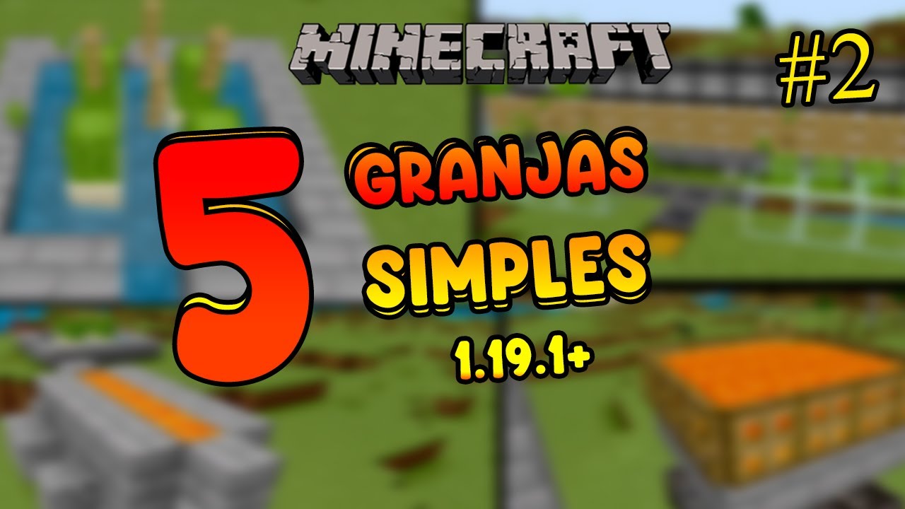 5 GRANJAS SIMPLES Y RAPIDAS PARA MINECRAFT | Bedrock | Java | 1.19.1+ FACILES PARA INICIAR MUNDO #2
