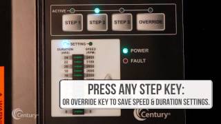Setting the Century® VGreen®165 Motor Schedule