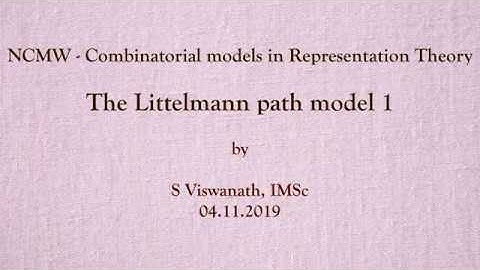 The Littelmann path model 1 by S Viswanath