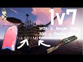 Winning a 1v7 On LARGE Using a Boogie Board and a Double Barrel