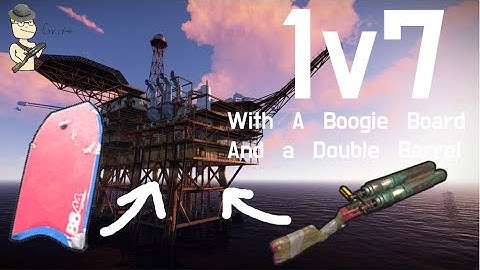 Winning a 1v7 On LARGE Using a Boogie Board and a Double Barrel