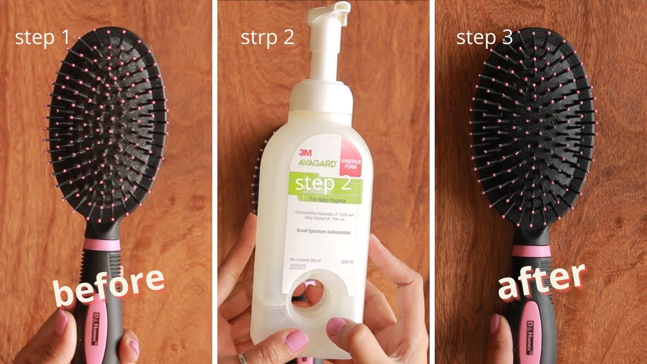 How To Clean Hairbrush in 5 Minutes | Without Using Water | Ready To ...