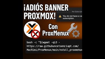 🔧 Quita el Banner de No-Subscription en Proxmox VE con ProxMenux | Método Rápido y Seguro