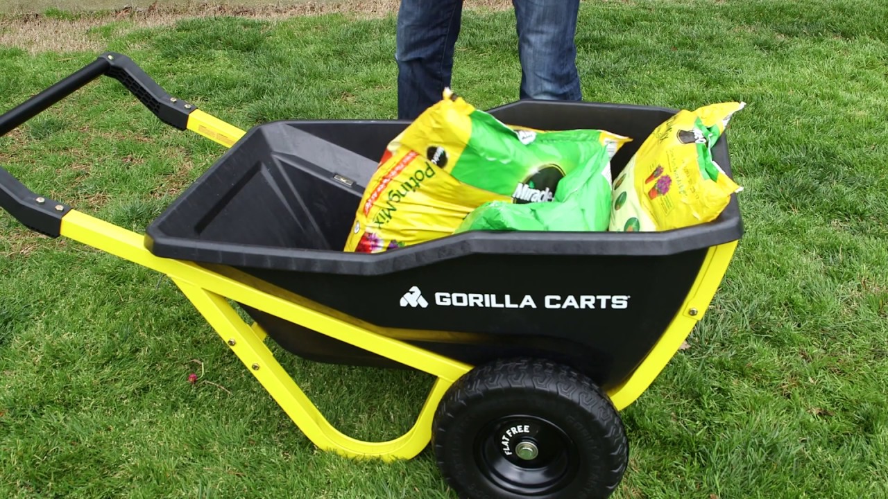 Gorilla Carts 7-cu ft Poly Yard Cart GCR-7S