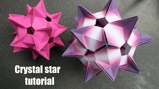 crystal star - kusudama - Denver Lawson - tutorial - dutchpapergirl