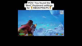 Best keyboard and mouse settings for Fortnite #fortnite #fortniteclips #gaming #gamingkeyboard #fyp
