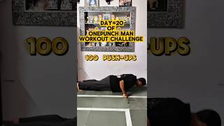 Day 20 of Onepunch man workout challenge #shorts #trending #fitness #onepunchman #subscribe #share