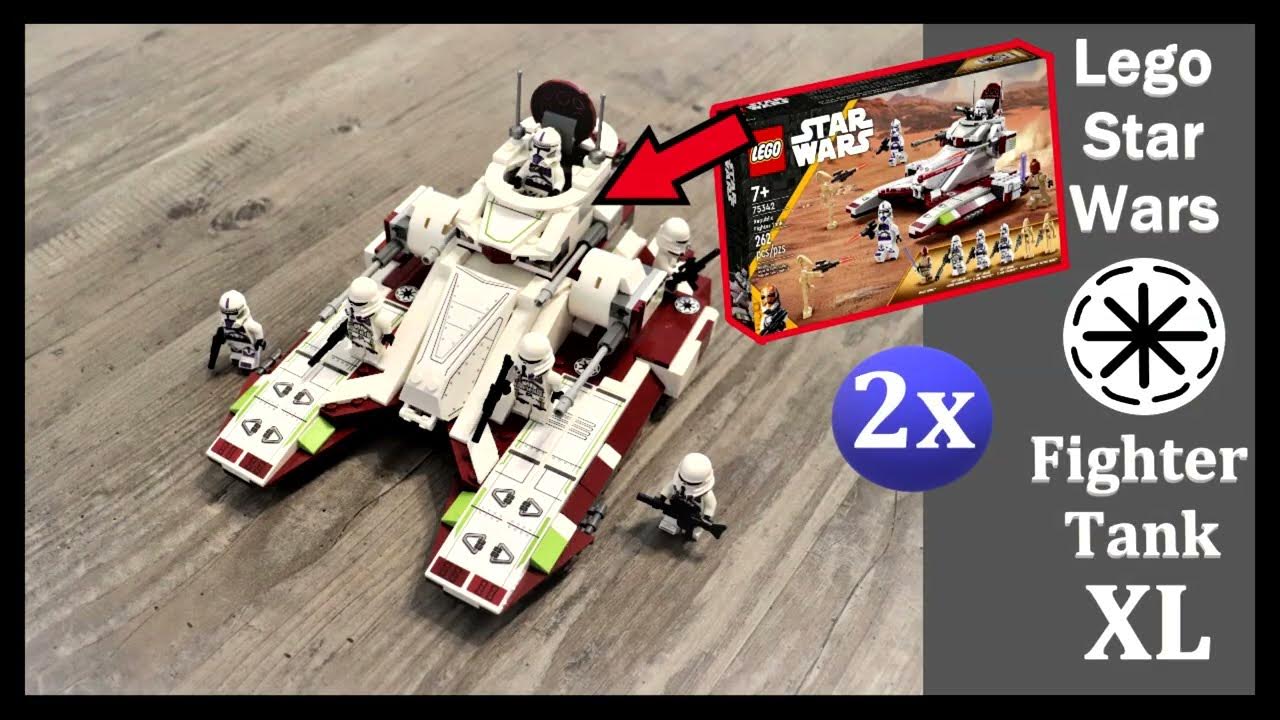 Lego Star Wars Republic Fighter Tank XL (2 x 75342) Alternative/Multiple Build
