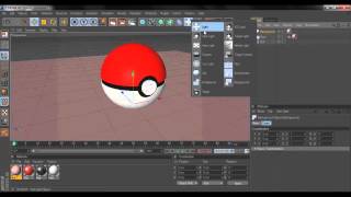 C4D R12 - How To Make A Poke` Ball