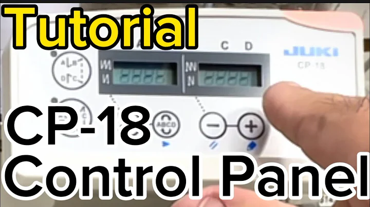 Juki DDL-8700-7 CP-18 panel