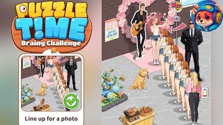 Puzzle Time: Brainy School | Level line up for a photo help her get the photo with her idol Solution screenshot 2