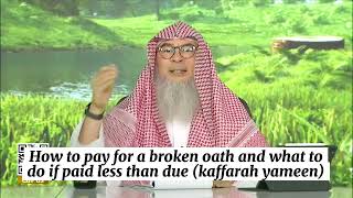 How 2 pay for broken oath If paid when I was kid, can it suffice 4 today's expiation of broken oath