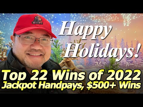 Happy Holidays 🎄🎅🎁 from Shinobi Slots! My Top 22 Wins for 2022! Jackpot Handpays and $500+ Slot Wins