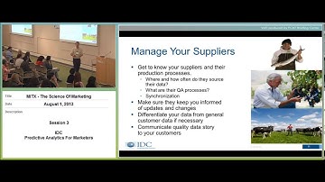 MITX Data Summit - Predictive Analytics for Marketers
