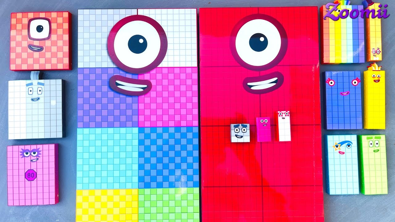 Looking for Numberblocks Double NEW 1000 Space ASMR | Numberblocks Satisfying Video #74