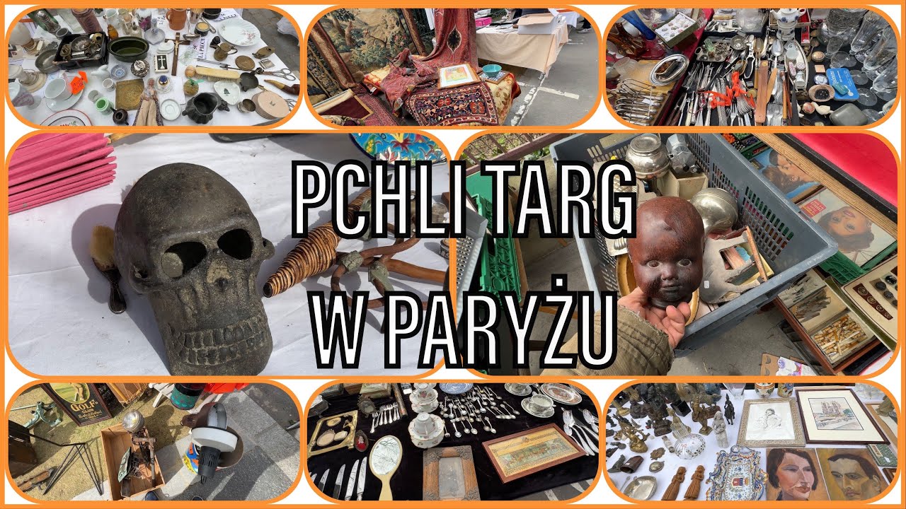 Pchli Targ w Paryżu, antyki i starocie z ulicy na paryskim Vanves flea market march 2023 @junkforfun