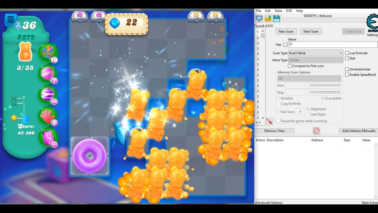 TREASURE HUNT (LEGENDARY) HARD LEVEL! CANDY CRUSH SODA SAGA LEVEL 5272ᴴᴰ PC GAMEPLAY [CHEAT