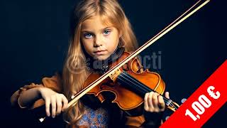 Young Violinist Portrait Hd Classical Stock Footage 1080P