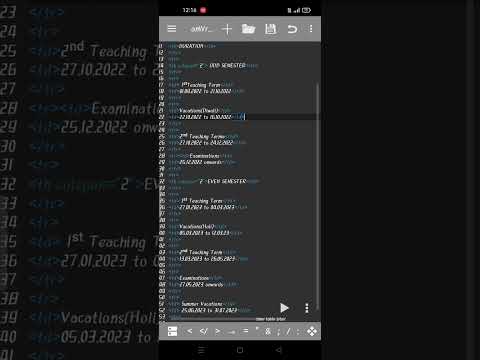 Create table format