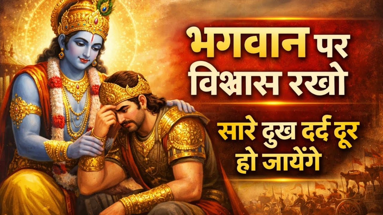 भगवान पर विश्वास रखों | सारे दुख दर्द दूर हो जायेंगे | Best Krishna Motivational Speech 